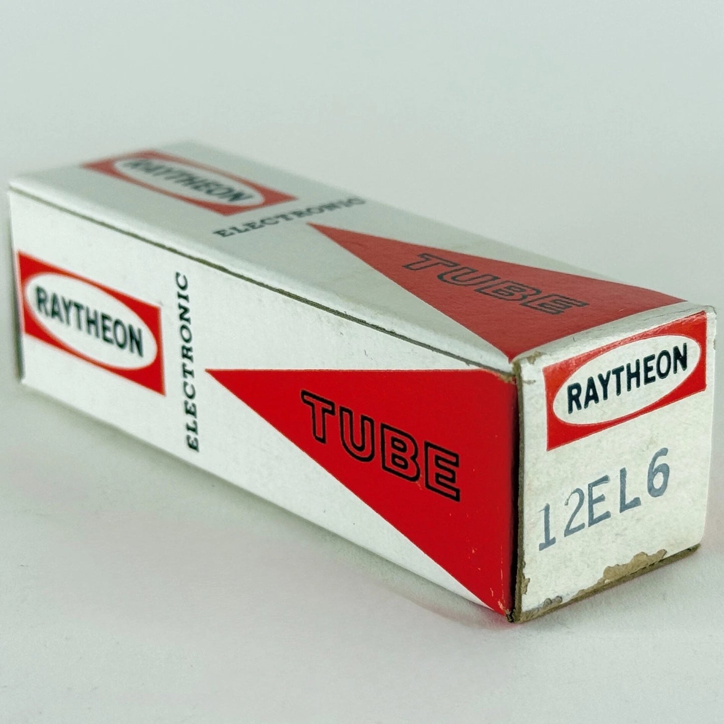 (1) Tested Raytheon 12EL6 Tube with Box Code IO4 Dual Diode High Mu Triode (a)