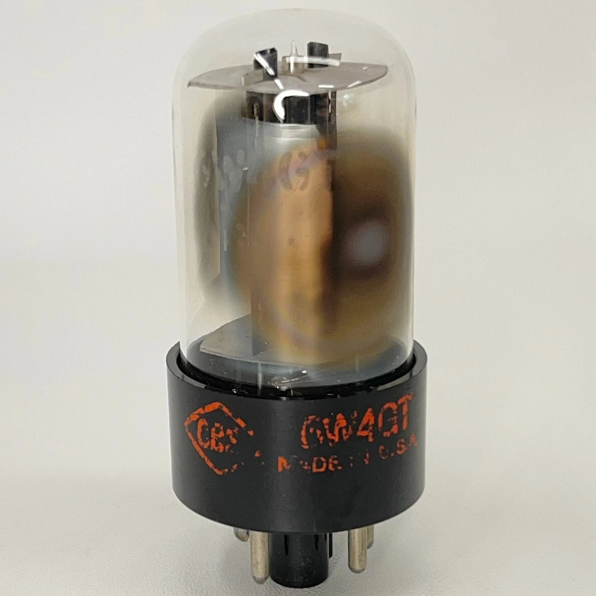 (1) Tested Strong CBS 6W4GT Tube CBS 6W4 GT Half Wave Vacuum Rectifier Tube