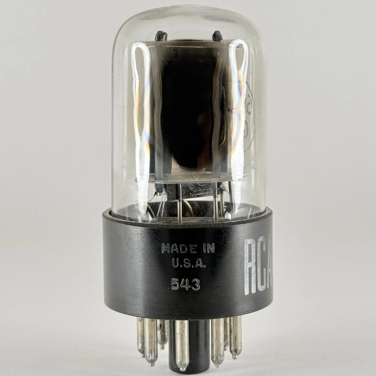 (1) Tested 1955 RCA 6SN7GTB Tube Date Code 543 Black Staggered Plates 6SN7GT