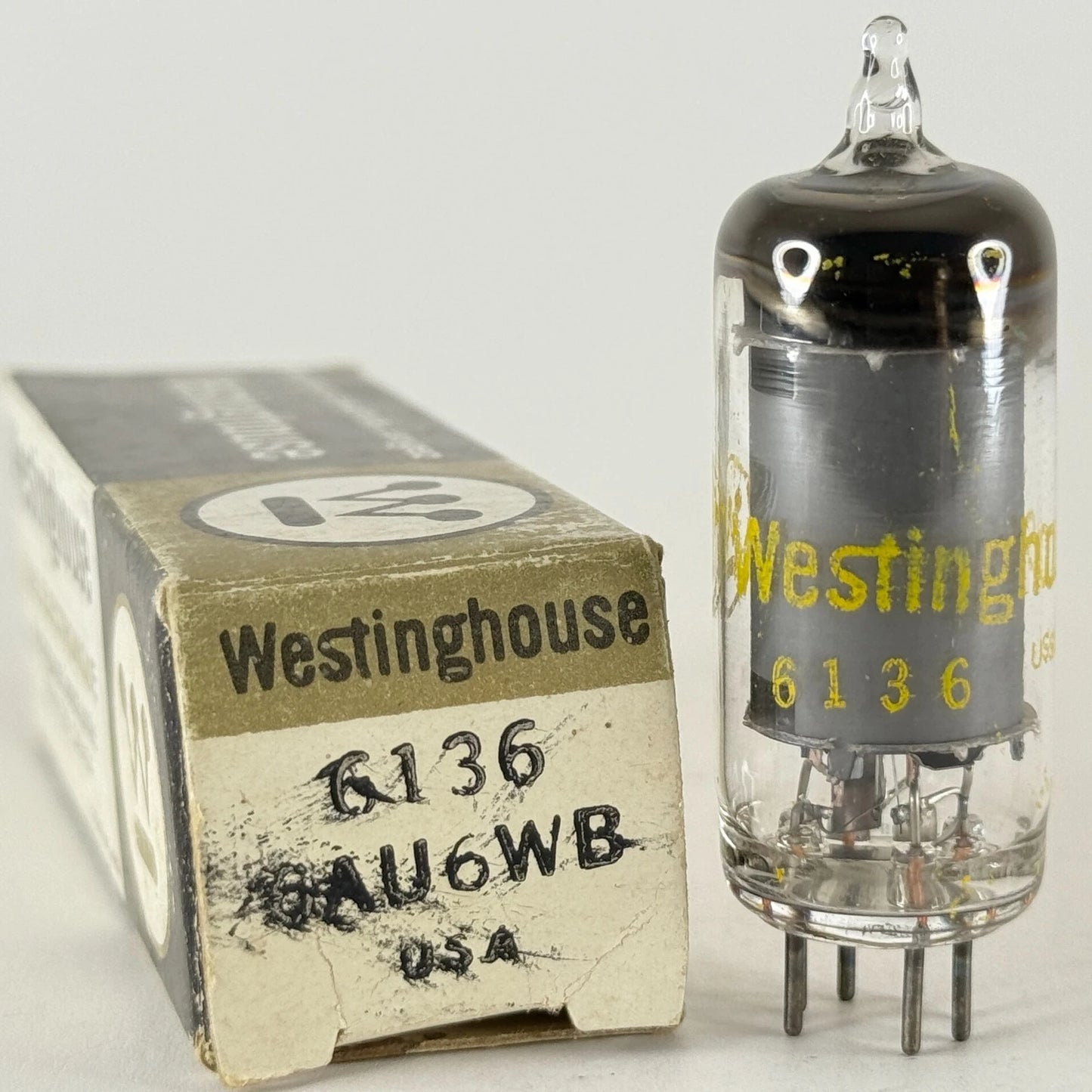 (1) Tested Westinghouse 6136 6AU6WB Tube with Box Code 552 6AU6 Pentode Tube