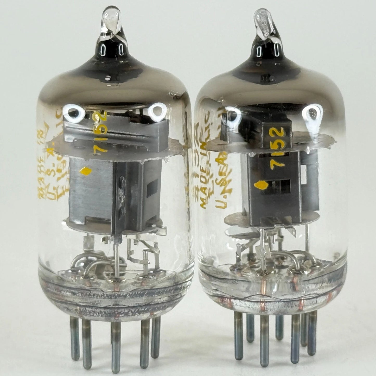 Tested Matched Balanced Pair 1971 Western Electric 415A Tubes O Ring Getter 7152