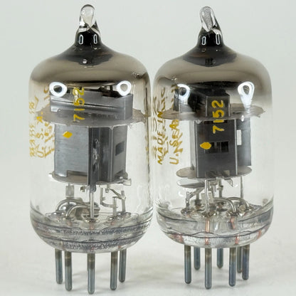 Tested Matched Balanced Pair 1971 Western Electric 415A Tubes O Ring Getter 7152