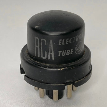 (1) Tested RCA 6H6 Tube Date Code 317 RCA 6H6 Twin Diode Black Metal Tube