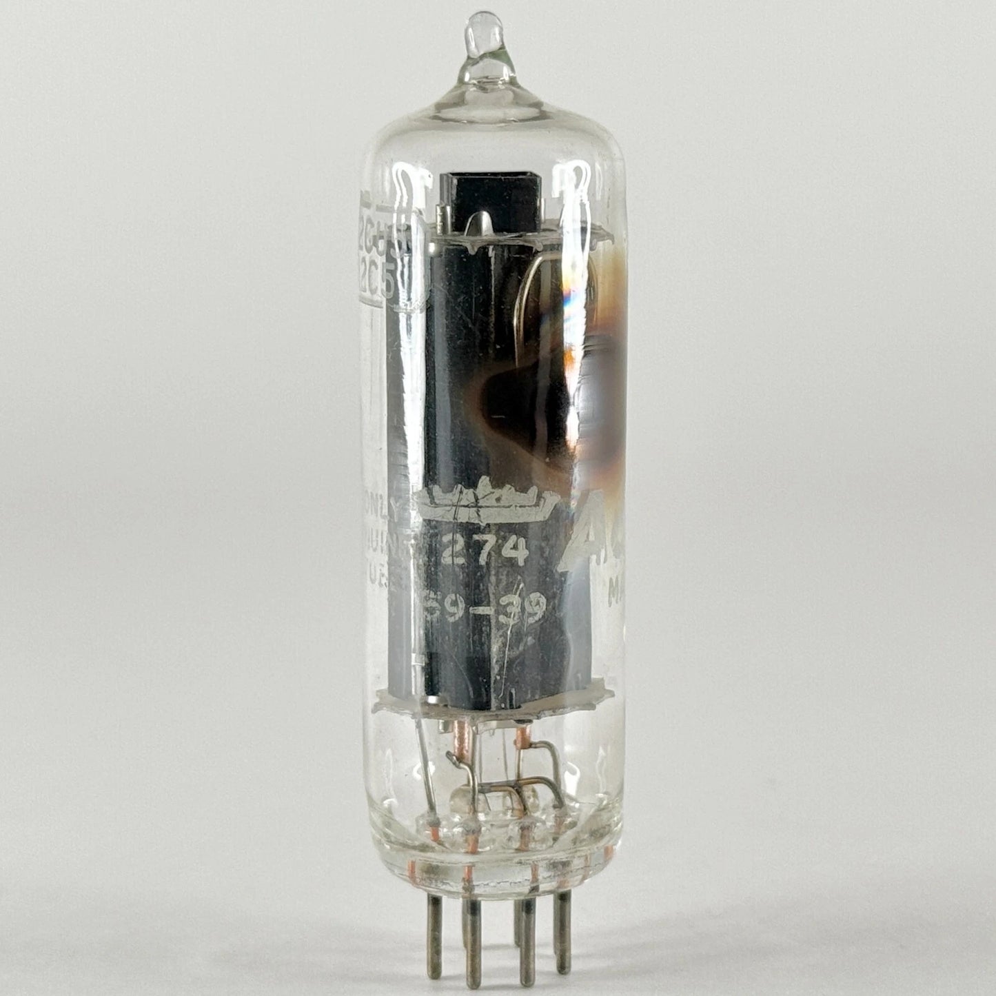 (1) Tested Admiral 12CU5/12C5 Tube Date Code 59-39 RCA EIA 12CU5 Tube 12C5 Tube