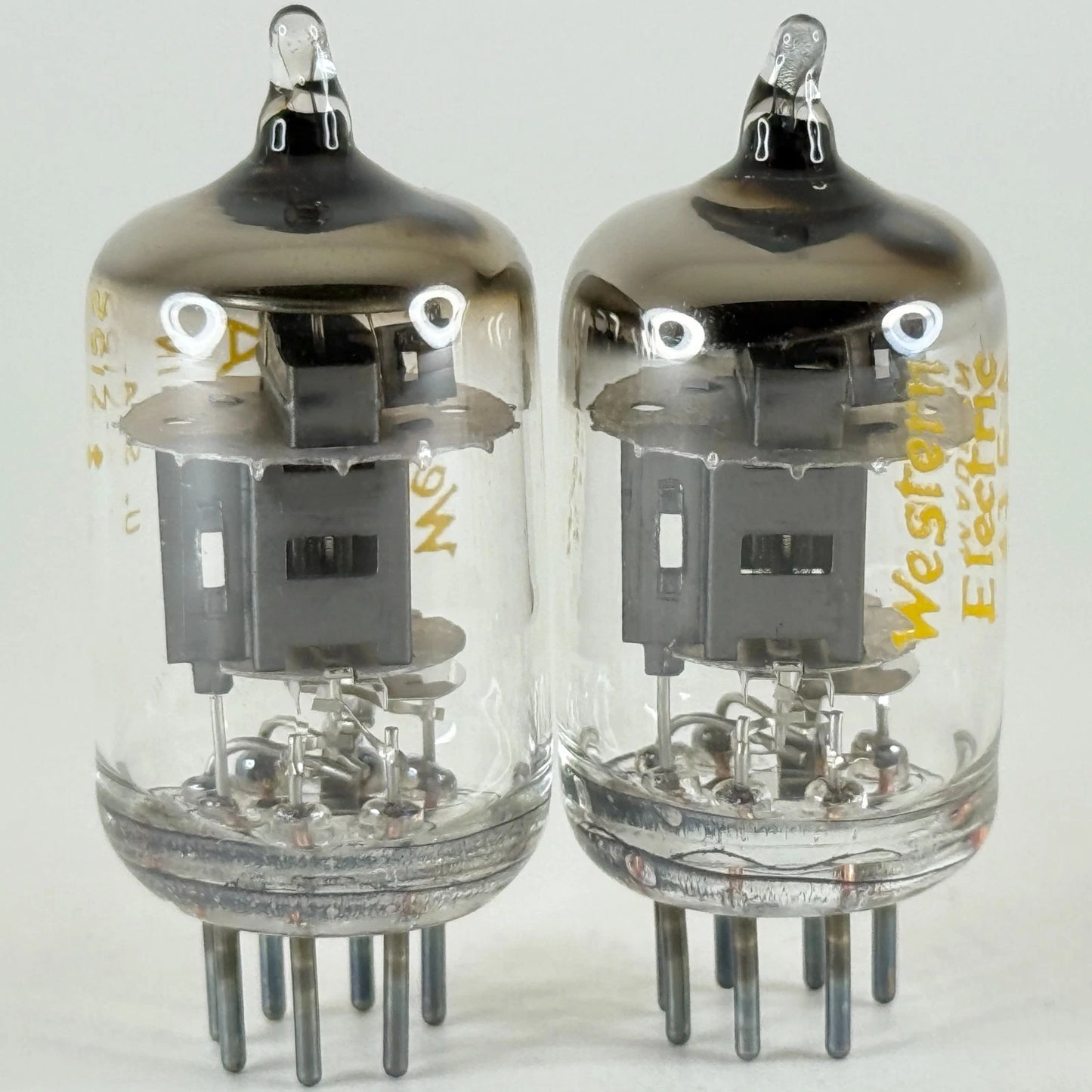 Tested Matched Balanced Pair 1971 Western Electric 415A Tubes O Ring Getter 7152