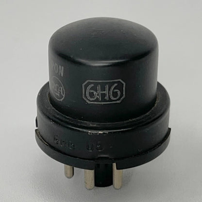 (1) Tested RCA 6H6 Tube Date Code 317 RCA 6H6 Twin Diode Black Metal Tube