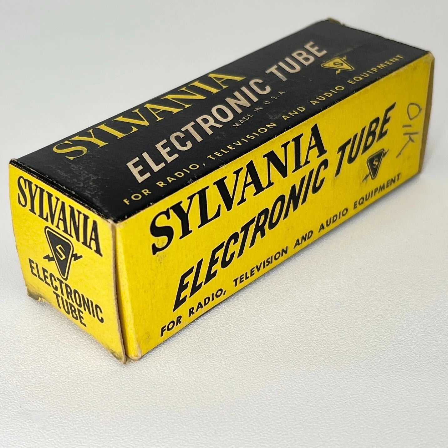 (1) Tested 1954 Sylvania 6W4GT Tube with Box Date Code AJ Sylvania 6W4 GT Tube