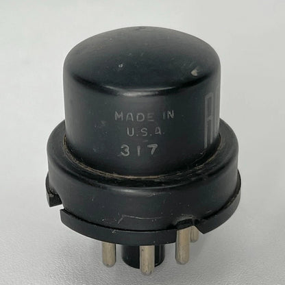 (1) Tested RCA 6H6 Tube Date Code 317 RCA 6H6 Twin Diode Black Metal Tube