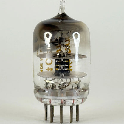 (1) Tested 1958 Western Electric 404A Tube Black Plates Square Getter Code 5852