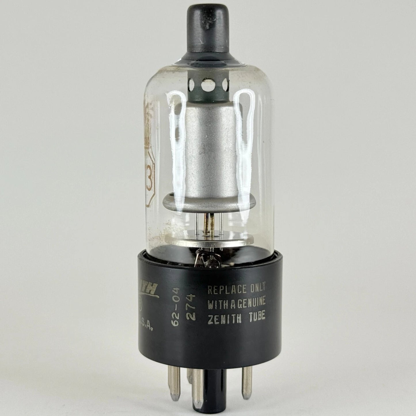(1) Tested Zenith 1K3 Tube Date Code 62-04 RCA EIA Code 1K3 Rectifier Tube