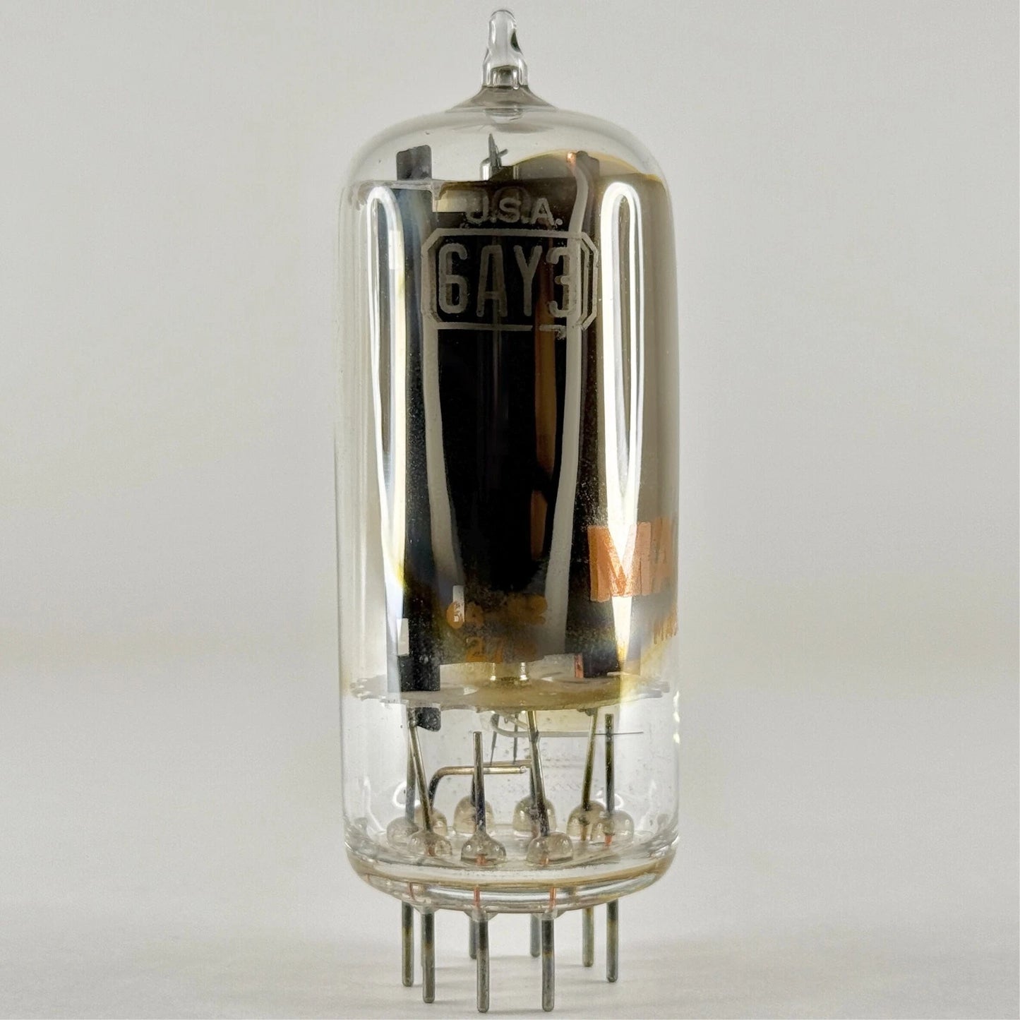 (1) Tested Magnavox 6AY3 Tube Date Code 64-52 Half Wave Vacuum Rectifier Tube