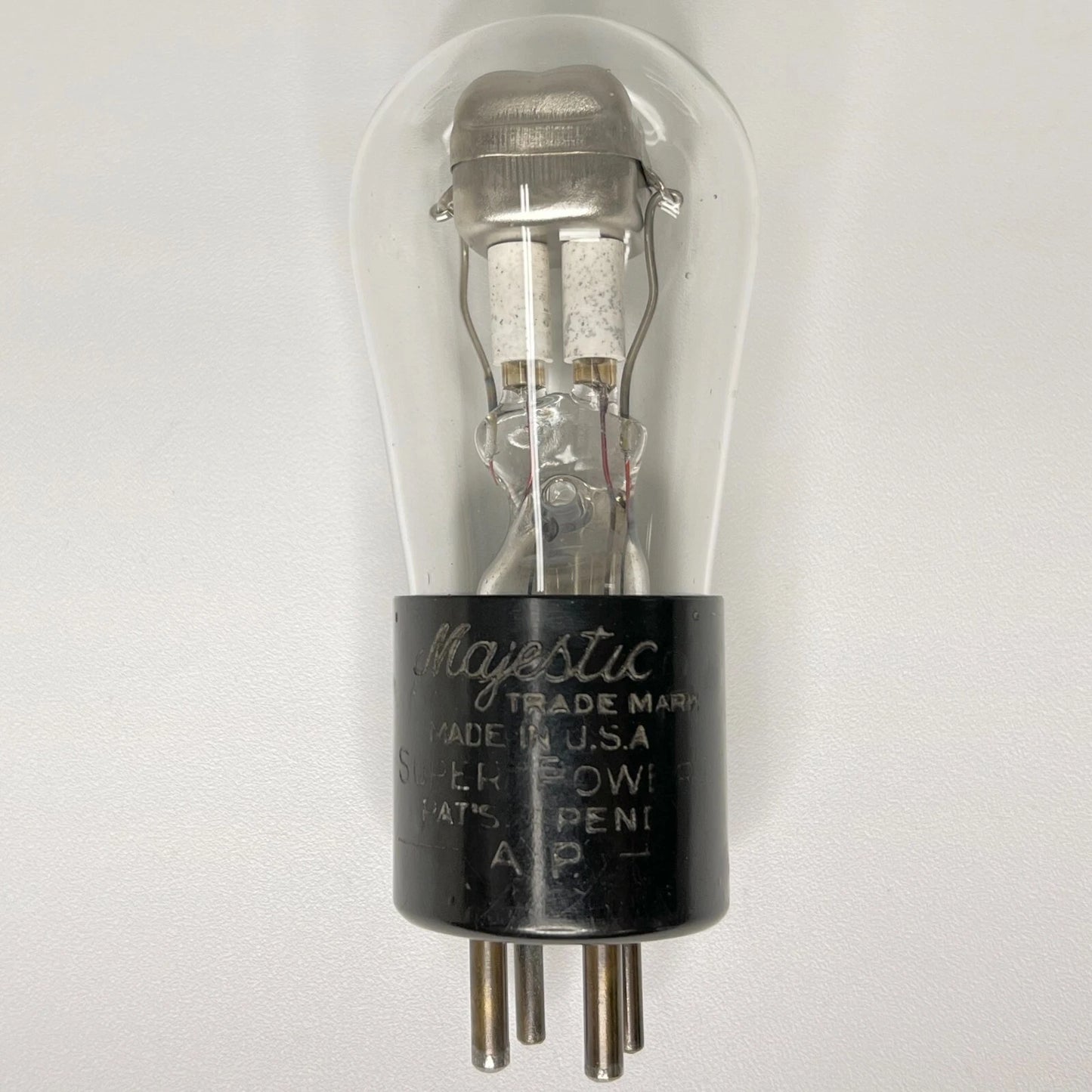 (1) 1920s Majestic Super Power AP Tube For Display Only Globe Balloon Tube