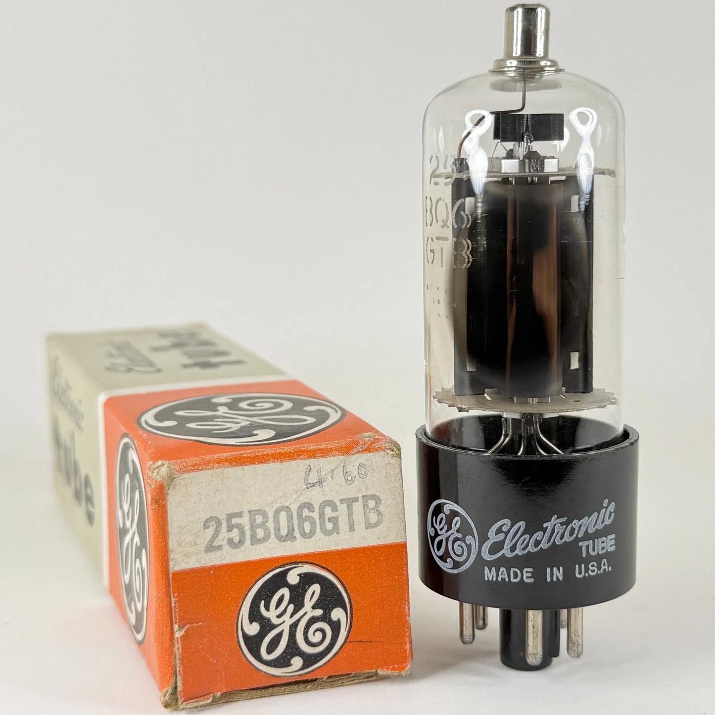 (1) Tested GE 25BQ6GTB Tube with Box Code 59-04 25BQ6 GTB Power Tube