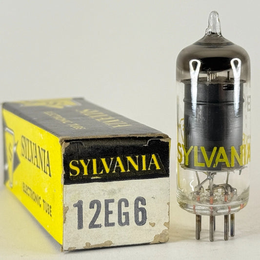 (1) Tested Sylvania 12EG6 Tube with Box Date Code NR YAU Heptode Tube (a)
