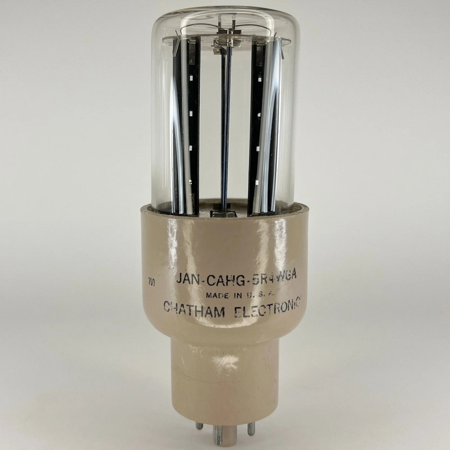 (1) Tested Chatham Electronics JAN CAHG 5R4WGA Tube Date Code 703 5R4 WGA Tube