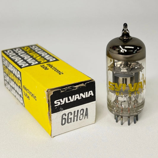 (1) Tested Sylvania 6GH8A Tube with Box Date Code ae Triode Sharp Cutoff Pentode