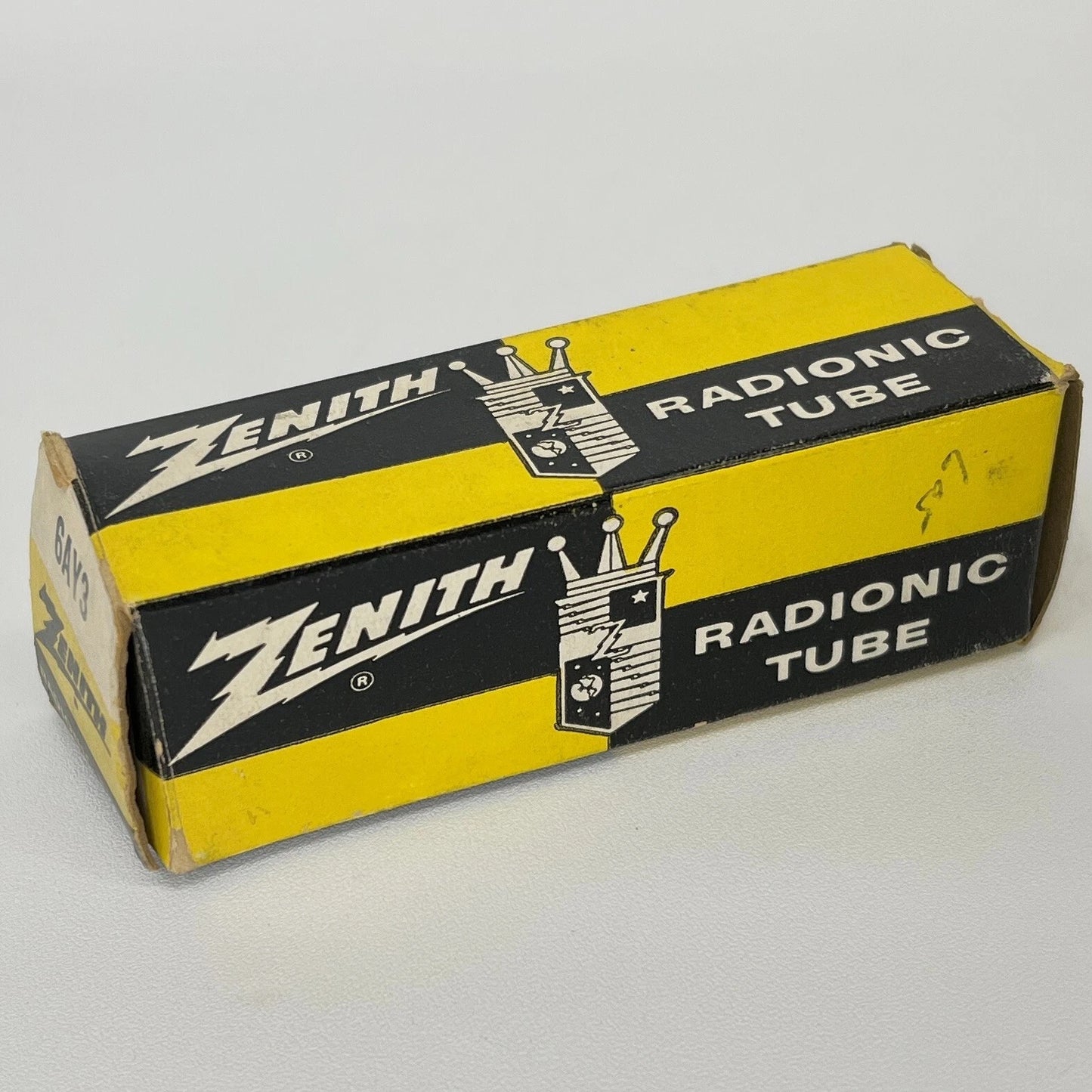 (1) Tested Zenith 6AY3 Tube with Box Date Code 6243 Half Wave Vacuum Rectifier