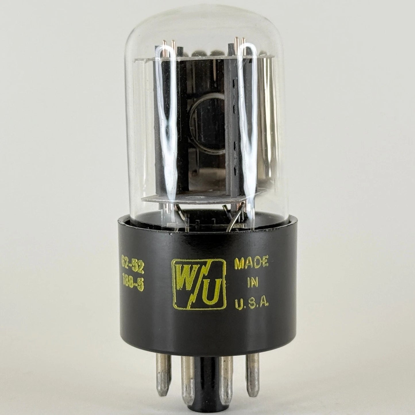 (1) Tested Balanced 1962 Western Union 6SN7GTB Tube O Getter Code 62-52 6SN7GT