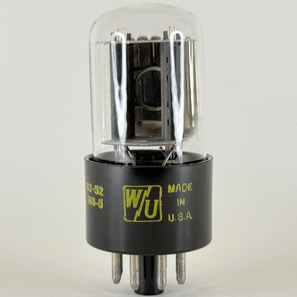 (1) Tested Balanced 1962 Western Union 6SN7GTB Tube O Getter Code 62-52 6SN7GT