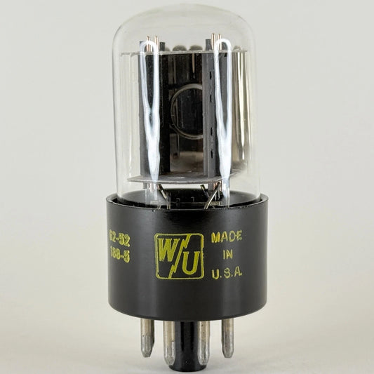 (1) Tested Balanced 1962 Western Union 6SN7GTB Tube O Getter Code 62-52 6SN7GT