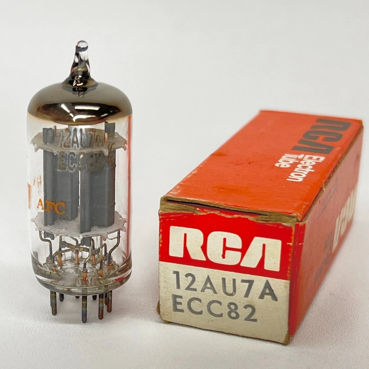 (1) Tested RCA 12AU7A ECC82 Tube Date Code AFC with Box RCA 12AU7 A Tube (b)