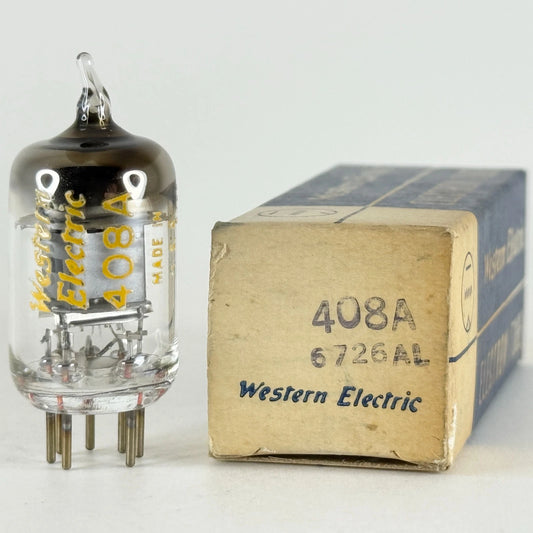 (1) Tested 1967 Western Electric 408A Tube with Original Box Date Code 6726