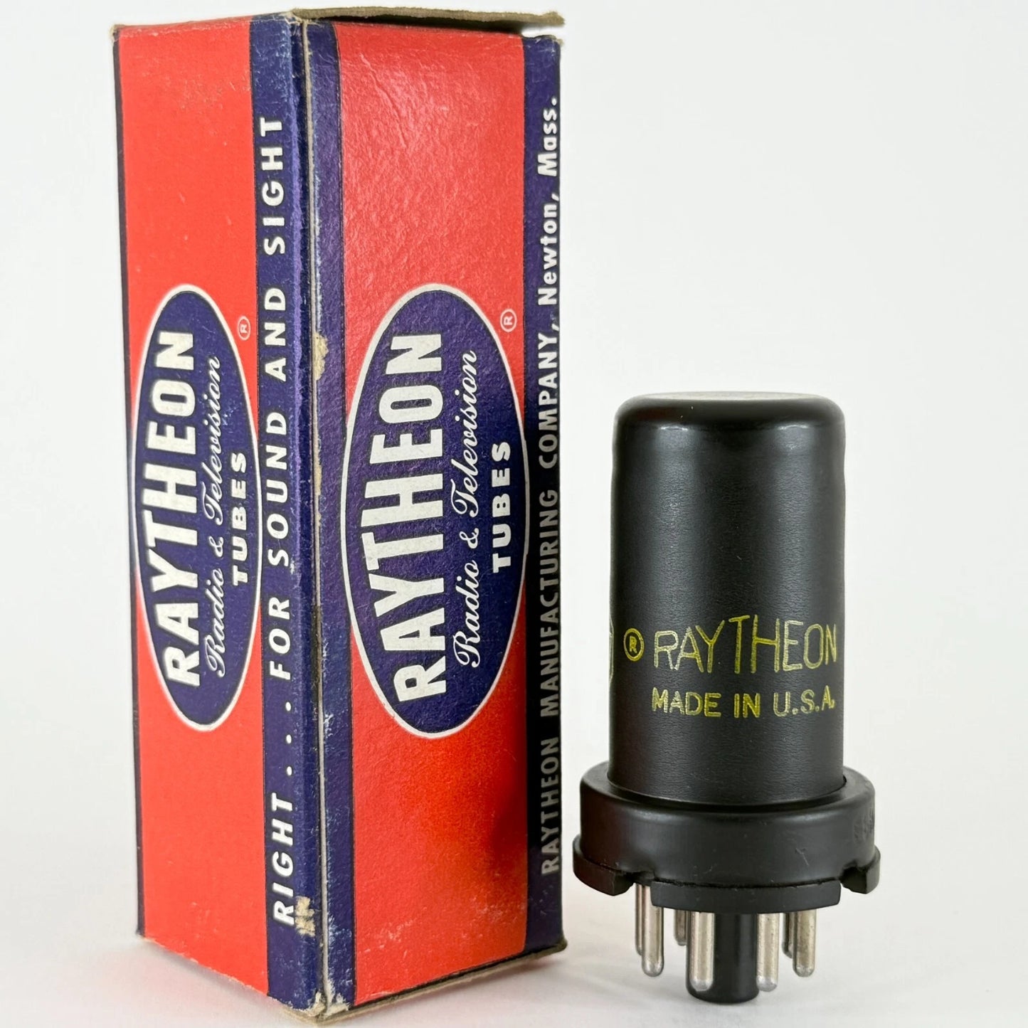 (1) Tested Raytheon 6SH7 Tube with Box Date Code 304 6SH7 Pentode Tube