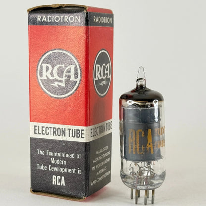 (1) Tested RCA 12EA6 Tube with Box Date Code MB Black Plate Pentode Tube (g)