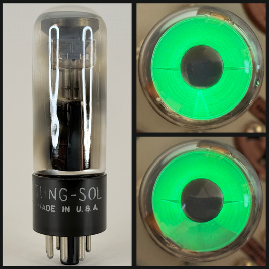 (1) Tested Used Tung Sol CTL 1629 Eye Tube 70%-75% Brightness Indicator Tube