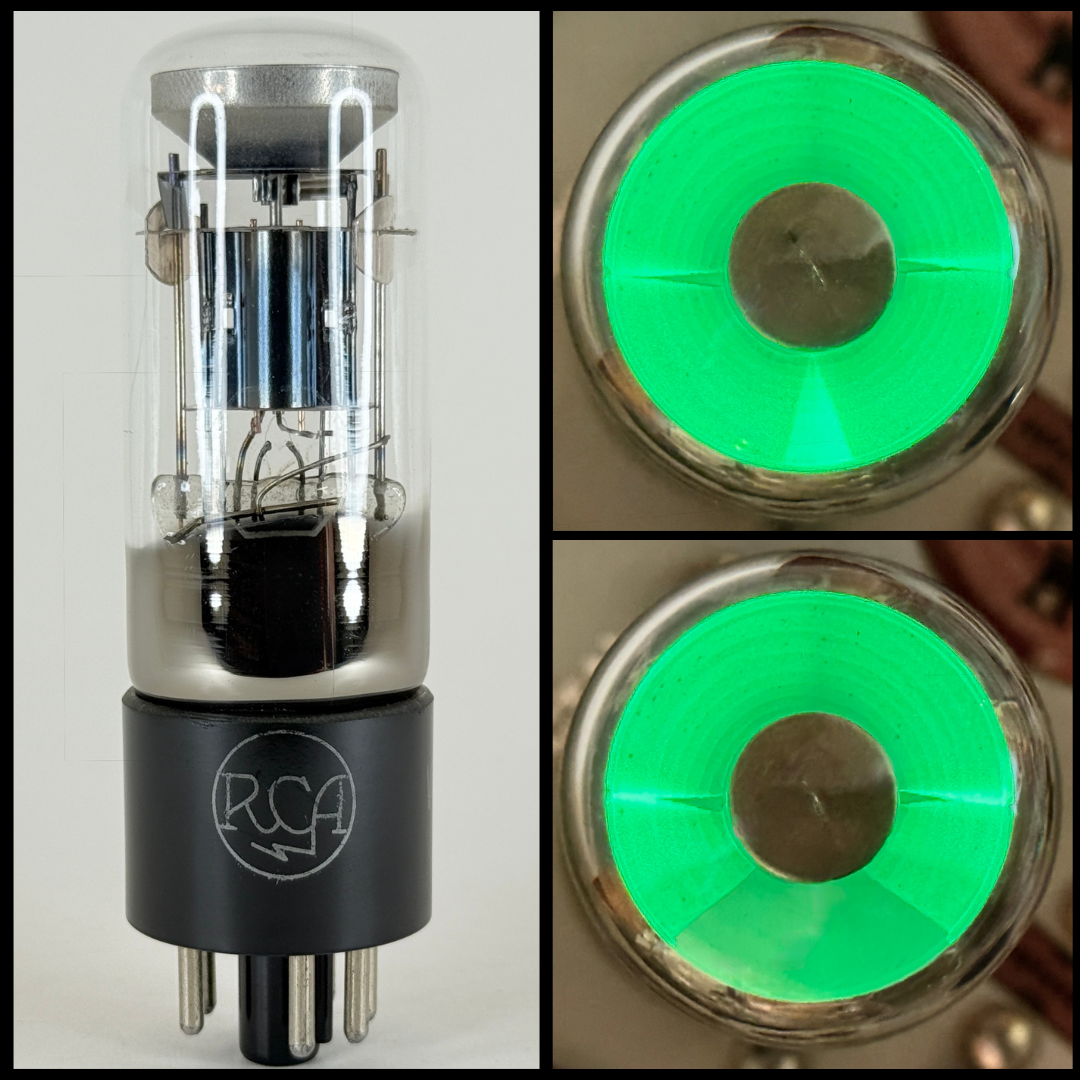 (1) Tested Used RCA 1629 VT-138 Eye Tube 70%-75% Brightness Code S1 Indicator